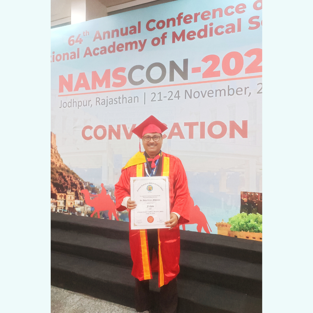 Inducted as Fellow of National Academy of Medical Scienes, India in 2024